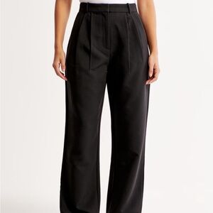 Abercrombie & Fitch Curve Love Sloane Tailored Wide Leg Pant